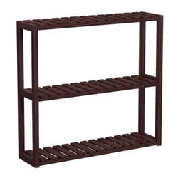 SONGMICS Bamboo Bathroom Shelf, 3-Tier Adjustable Plants Rack, Wall-Mounted or Stand, in The Living Room, Balcony, Kitchen, 5.9 x 23.6 x 21.3 Inches, Brown