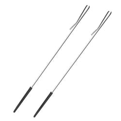 Aecsze 2 PCS Puppet Handles Arm Control Rod, Arm Control Metal Rod Accessory for Puppets, Puppet Hand Rod Rubber Protective Sleeve, for Small, Large Puppets, Full Body Puppet Accessrioes (17 inch)