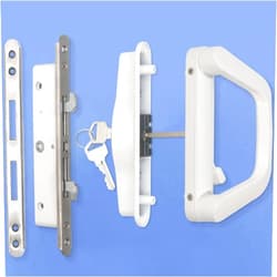 ALLYWASAI Sliding Patio Door Handle Set with Mortise Lock, Suitable for Sliding Glass Patio Door Thickness from 1.5in to 2in, 4-15/16