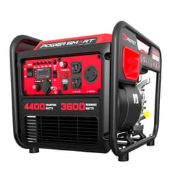 PowerSmart 4400-Watt Portable Inverter Generator, Gas Powered, CO-Sensor, Lightweight & Quiet for Home Use and Emergency Backup, Camping, EPA Compliant