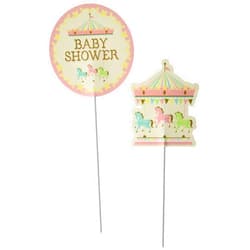 Creative Converting Carousel Centerpiece Sticks Party Supplies, Multicolor