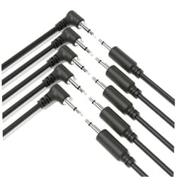 ExcelValley 5-Pack Hybrid Mono Modular Patch Cables TS 3.5mm 1/8