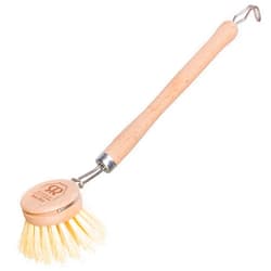 REDECKER Tampico Fiber Bristle 1-1/2-Inch All-Purpose Kitchen Dish Scrub Brush with Beechwood Handle, Bamboo Dish Brush - Wooden Dish Brush with Handle for Pots, Pans, and Kitchen Utensils