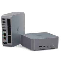 Beelink EQR6 Mini PC AMD Ryzen 5 6600H(Up to 4.5GHz), 16GB DDR5 RAM 500GB PCIE4.0 SSD Dual LAN Mini PC, AMD Radeon 660M, Dual HDMI/ WiFi6/ BT5.2/ Home/Office/Build-in Power Supply Desktop Computer