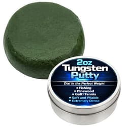 Reaction Tackle Tungsten Putty Weight - for Fishing and Pinewood Derby Car Putty Also for Fly Fishing, Tennis and Golf Tungsten Weights – 2 Ounce / 60 Grams