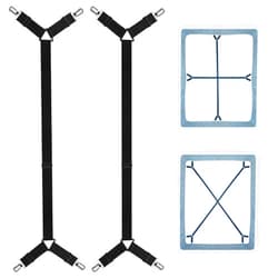 RayTour Sheet Keeper Straps Bed Sheet Holder for Corners Bedsheet Stays Suspender Clips Fitted Sheet Holder Garters Fasteners Mattress Clamps