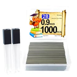 Gkromzo 1000 Pack 0.9mm Mechanical Pencil Lead Refills for Mechanical Pencils 0.9mm Lead Refill Pencil Lead 0.9 Refill(length 60mm)
