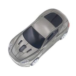 Ai5G Mice Ai5G for AM Wireless Sport Car Shaped Mouse Laptop Desktop Computer Mouse Optical Gaming Mice with 2.4GHz Nano USB 1600DPI LED Headlight (Gray)
