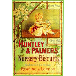KoneFeco Jigsaw Puzzle for Adults Huntley and Palmer Nursery Biscuits Reading and London Puzzle Modern Home Decor Intellectual Game Wall Art Unique Gift 15.7x11inch