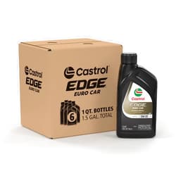 Castrol EDGE Euro 0W-20 LL-17 FE+, 1 Quart, Pack of 6