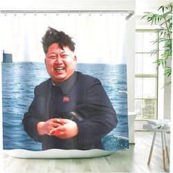 C.IOPMNU Funny Shower Curtain, Motivational Happiness Shower Curtain Set with Hooks, Stylish Waterproof Shower Curtain Bathroom Decor - 72 x 72 Inch…