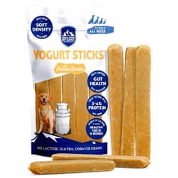 Himalayan Dog Chew Yogurt Sticks, Peanut Butter, Dog Treats With Prebiotics, Probiotics & Protein, Digestive Support, Lactose & Gluten Free, Natural Dog Treat for All Breeds, Made in America, 5 Count