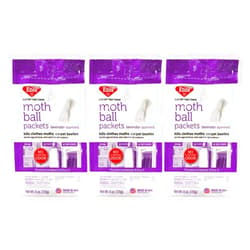 Enoz Lavender Scented Moth Ball Packets: Kills Clothes Moths, Carpet Beetles, Eggs and Larvae (6 oz Bag, 3 Pack)