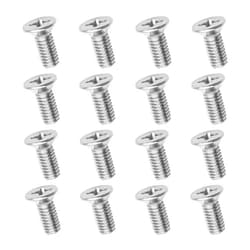 Osilly 16pcs Car Brake Disc Rotor Screws, 93600-06014-0H, Stainless Steel Retaining Screws for Front and Rear Rotor, Auto Replacement Hardware Bolts Screw Kit, Automotive Accessories