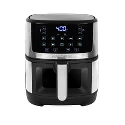 Kalorik 5 Quart Touchscreen Air Fryer with Window, Stainless Steel (FT 52328 SS)