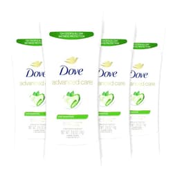 Dove Advanced Care Antiperspirant Deodorant Stick Cool Essentials 4 ct for helping your skin barrier repair after shaving 72 hour odor control and sweat protection with Pro Ceramide Technology 2.6 oz