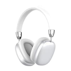 vinamass Wireless Headphones Over-Ear, Bluetooth Headphones with Microphone, Foldable Lightweight Stereo Headphones, Wireless/Wired Headset for PC/Cell Phones/TV/Home Office-Silver