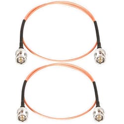XRDS -RF SDI Cable 2ft, Flexible 3G HD-SDI Cable, BNC to BNC Video Cable 75 Ohm RG179 Extension Cable for for 4K 1080P 3G HD SDI Camera Monitor Vedio Recorder SDI to HDMI Converter(2PCS)