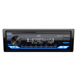 JVC KD-SX27BT Car Stereo with Bluetooth, 100W Digital Media Receiver, 1.5A USB to Charge Devices, Single DIN Head Unit, AM/FM, Aux-in, JVC Remote App