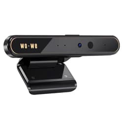 Wo-we wowe Windows Hello Face Recognition 1080P Webcam for Instant Login with Windows 10, Anti-Hacking with Privacy Switch, Business IR Webcam with Dual Microphones Used for Online Conference