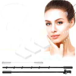 MUOCOBU Face Lift Tape 200PCS Bands Instant Facelift Tape for Wrinkles, Double Chin, and Sagging Skin Waterproof & Transparent Lifting Tapes with Elastic Bands (200PCS)