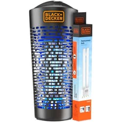 BLACK+DECKER Bug Zapper- Mosquito Repellent & Fly Traps for Indoors- Mosquito Zapper & Killer- Gnat Trap Bug Catcher for Insects Outdoor, Half Acre Coverage & Free Bulb Included
