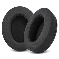G GVOEARS Upgraded Replacement Earpads Cushions for HyperX Cloud/Alpha, Audio Technica M50X/M40X, Turtle Beach Stealth 400/600 & More - Ear Pads with Breathable Mesh Fabric/Added Thickness/Memory Foam