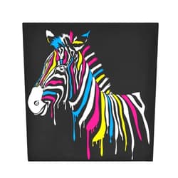 AUUXVA Napkins Geometric Rainbow Stripes Zebra Animal Satin Napkins Set of 6 Dinner Napkin Washable Polyester Cloth Napkins for Dining Table Holiday Birthday Wedding Reception Party Decor 20