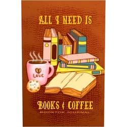 Inham Happy Design All I need is Books & Coffee, Booktok Journal: 100 Books Reading Log, Literary Review Notebook, Book Reader Organizer
