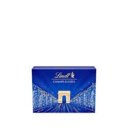 Lindt & Sprüngli Lindt Champs Elysées Chocolate Box Gourmet Milk and Dark Chocolate Assortment 17 Chocolates 6.4oz Blue Box