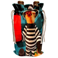 3dRose BK Halloween Kids - Little Prisoner - Wine Bag (wbg_19347_1)