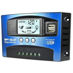 Depvko [2023 Upgraded] 30A MPPT Solar Charge Controller, 12V/ 24V Solar Panel Intelligent Regulator with Adjustable LCD Display Dual USB Port Timer Setting Auto Parameter