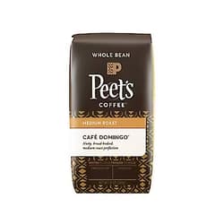Caribou Coffee Peet's Coffee Cafe Domingo Blend Whole Bean Medium Coffee, 12 Ounce