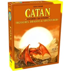 CATAN Treasures, Dragons and Adventurers Scenario Expansion - Strategy Board Game, Family Game for Kids & Adults, Ages 12+, 3-4 Players, 60-180 Minute Playtime, Made by CATAN Studio