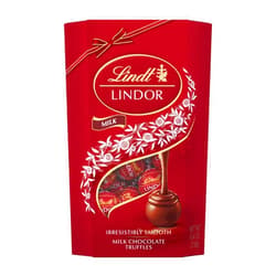 Lindt LINDOR Milk Chocolate Candy Truffles Gift Box, 8.4 oz.