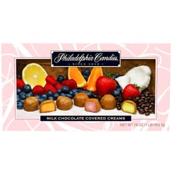 Philadelphia Candies Milk Chocolate Covered Assorted Creams (Soft Center Chocolates), 1 Pound Gift Box