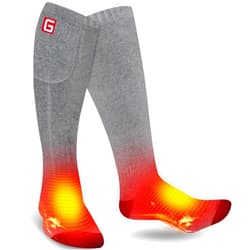 GEMSTONEGO Heated Socks for Men Women Electric Rechargeable Battery Powered Heated Socks,Winter Warm Heated Thermal Insulated Socks for Outdoor Sports Climbing Hiking Hunting Skiing Foot Warmer