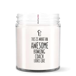 LaPomme This is What an Awesome Bowling Coach Looks Like Candles 9Oz, Funny, Sarcasm, Inspirational Bowling Coach Gifts for Him Her Men Women Friends Coworkers Dad Mom Brother
