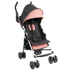 Ingenuity 3D Mini Convenience Stroller – Lightweight Stroller, Compact Fold, Multi-Position Recline, Canopy with Pop Out Sun Visor and More – Umbrella Stroller for Travel, Dusty Rose Pink