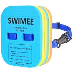 EnriQ Back Float Safety Swimming Bubble with Adjustable 3 Layers Swim Belts Waterproof Floaties Device for Kids Swimming Floats Secure Clip Buckle Swim Floaties for Swimming Beginners Sport Pool Lesson