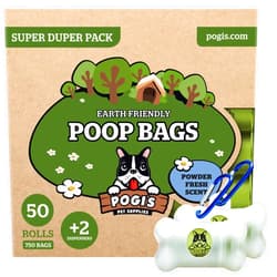 Pogi's Pet Supplies Poop Bags - 50 Rolls (750 Dog Poop Bags) +2 Dispensers - Leak-Proof, Earth-Friendly Poop Bags for Dogs