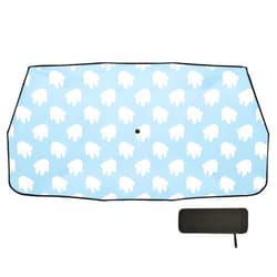 Exnundod Car Window Windshield Umbrella Kawaii Polar Bear Sun Shade Umbrella for Windshield Cartoon Animal Foldable Car Umbrella for SUV, UV Rays Block Automotive Interior Sun Protection