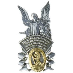 Cathedral Art (Abbey & CA Gift St. Christopher Guardian Angel Sun Visor Clip - Car and Automotive Accessories, Religious Gifts for Christians or Catholics, Charms for Travel Protection Small