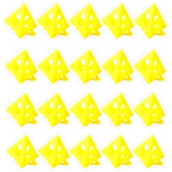 Lasenersm 20 Pieces Painters Cone Stands Mini Painting Stands Painting Cones Paint Tripod Cone Canvas and Cabinet Door Risers Acrylic and Epoxy Pouring Paint Canvas Support Stands, Yellow