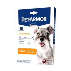 PetArmor for Dogs, Flea and Tick Treatment for Small Dogs (5-22 Pounds), Includes 3 Month Supply of Topical Flea Treatments