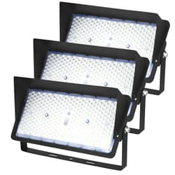 SEURON 3Pack LED Stadium Flood Light Outdoor 300W, 39000LM 1500W Equivalent Flood Light, 4000K Heavy-Duty Outside Spotlight, IP66 Waterproof Commercial Arena Lighting for Yard, Sport Fields Court