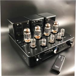 Willsenton R8 KT88/EL34 x4 Tube Amplifier Integrated AMP Power Amplifier Headphone Replaceable Basic Meter (Black)