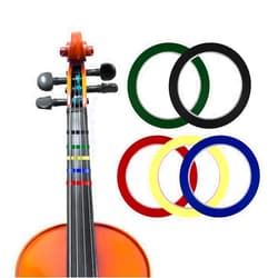 LUTER 5 rolls Violin Tape Fingerboard, 3mm Instrument Fingering Tape Cello Tape Violin Finger Tape for Beginners Fretboard Orchestral Instruments (5 Colors)