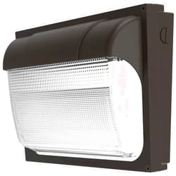 Lithonia Lighting LL ALO 40K TXD Brnz Outdoor TWX2 LED Adjustable Light Output 4000K MVOLT Glass Wall Pack in Textured Bronze