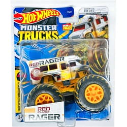 Hot Wheels Monster Trucks - RED Planet Rager - Treasure Hunt - Freestyle Wreckers 2/11-2023 Mix 2 Ships Bubble Wrapped in a Box